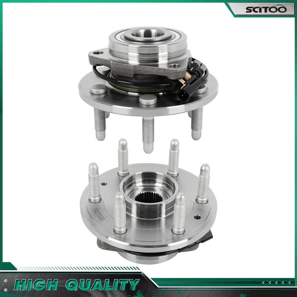 2X Front Wheel Bearing Hub Assembly for GMC Yukon, Chevrolet Tahoe (2015–2020) 4WD