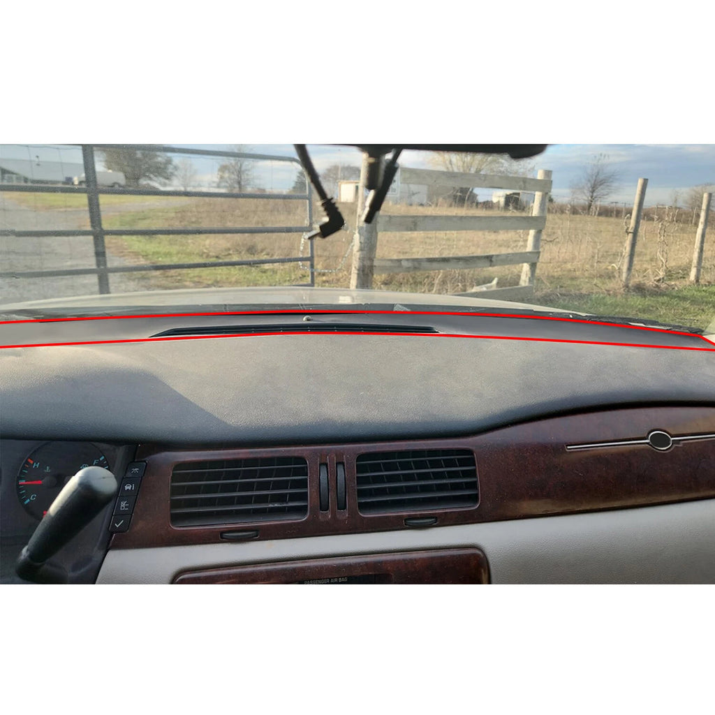 Upper Dash Panel Trim for Chevy Impala (2006–2016) Black with Sensor Hole