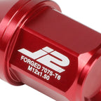 Set of 20 J2 7075 Forged Aluminum M12X1.5 Close-End Lug Nuts for Universal