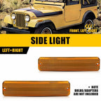 Amber Front Fender Side Marker Light Housings for Jeep Cherokee SJ (1974–1983)