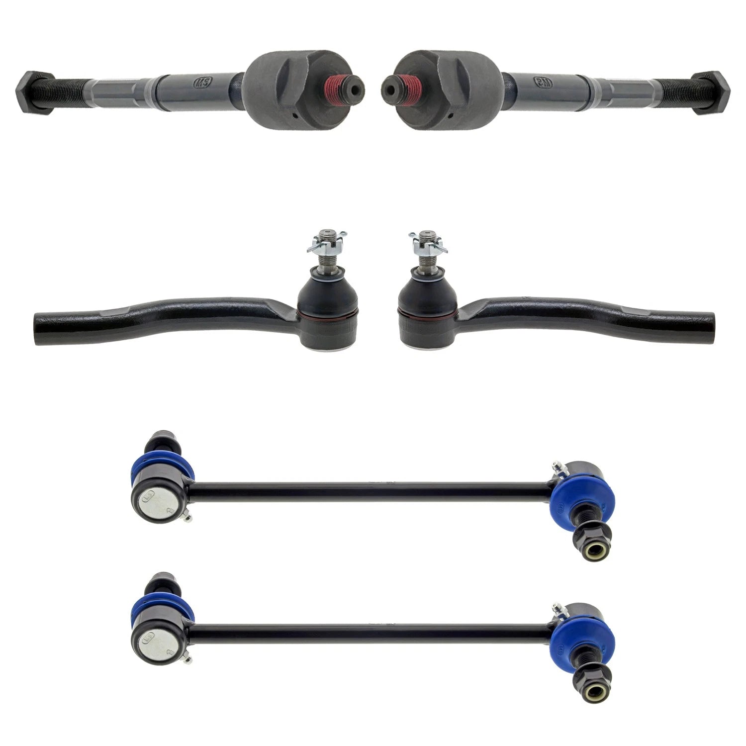 Set of 2 Mevotech Supreme Tie Rod Ends & Sway Bar Links for ES330, Camry (2004–2006)