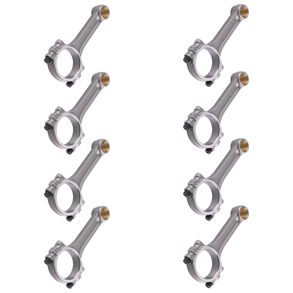 Set of 8 I Beam Connecting Rods for Chevy SBC 350 (1967–2003)