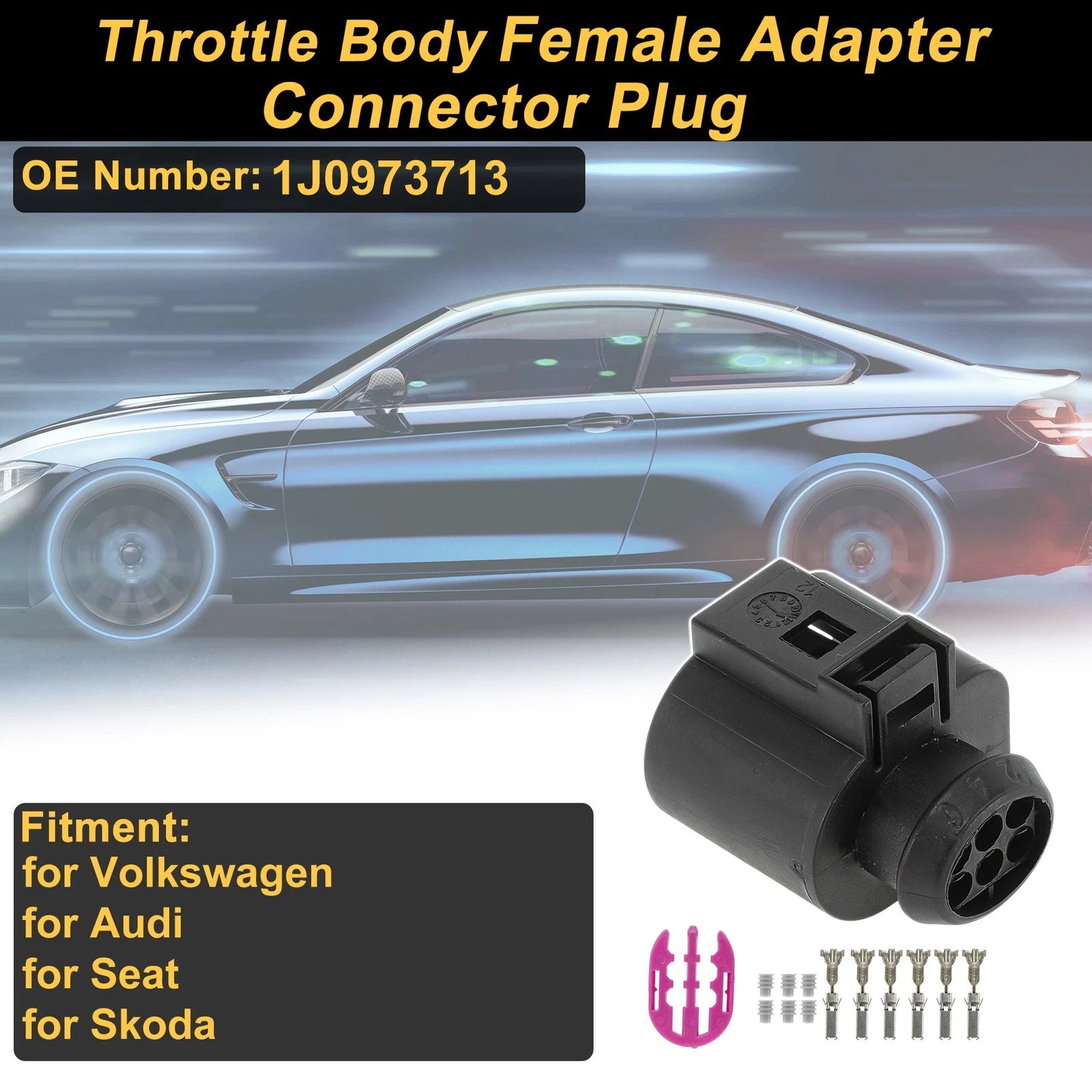 6 Pin Throttle Body Connector for VW Audi 