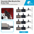4-Pairs Disc Brake Pads for Shimano Mountain Bikes (Hydraulic/Mechanical)