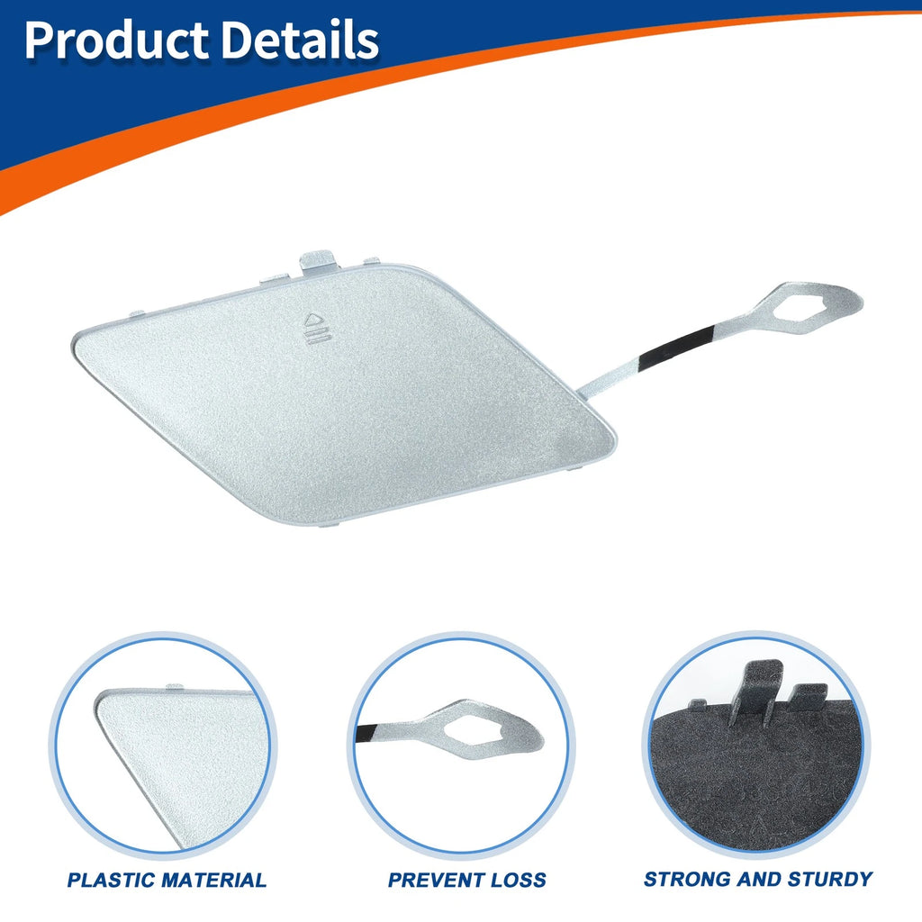 Tow Hook Cover for Mercedes-Benz A-Class (2013–2015) No.A2048850426 Diamond Silver