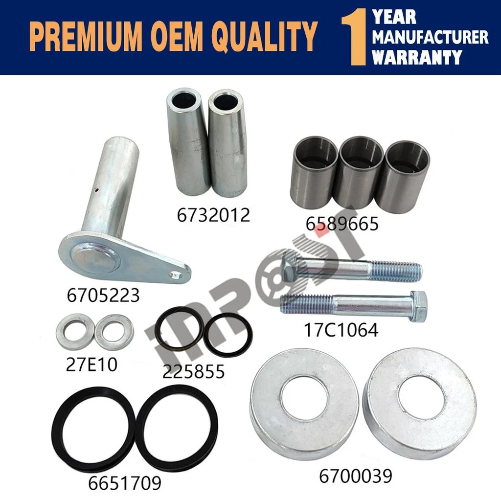 Pivot Pin Bush Kit for Bobcat 645 653 730 731 732 741 (Part Numbers: 6732012, 6589665, 6705223)
