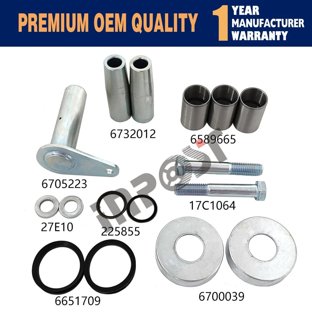 Pivot Pin Bush Kit for Bobcat 645 653 730 731 732 741 (Part Numbers: 6732012, 6589665, 6705223)