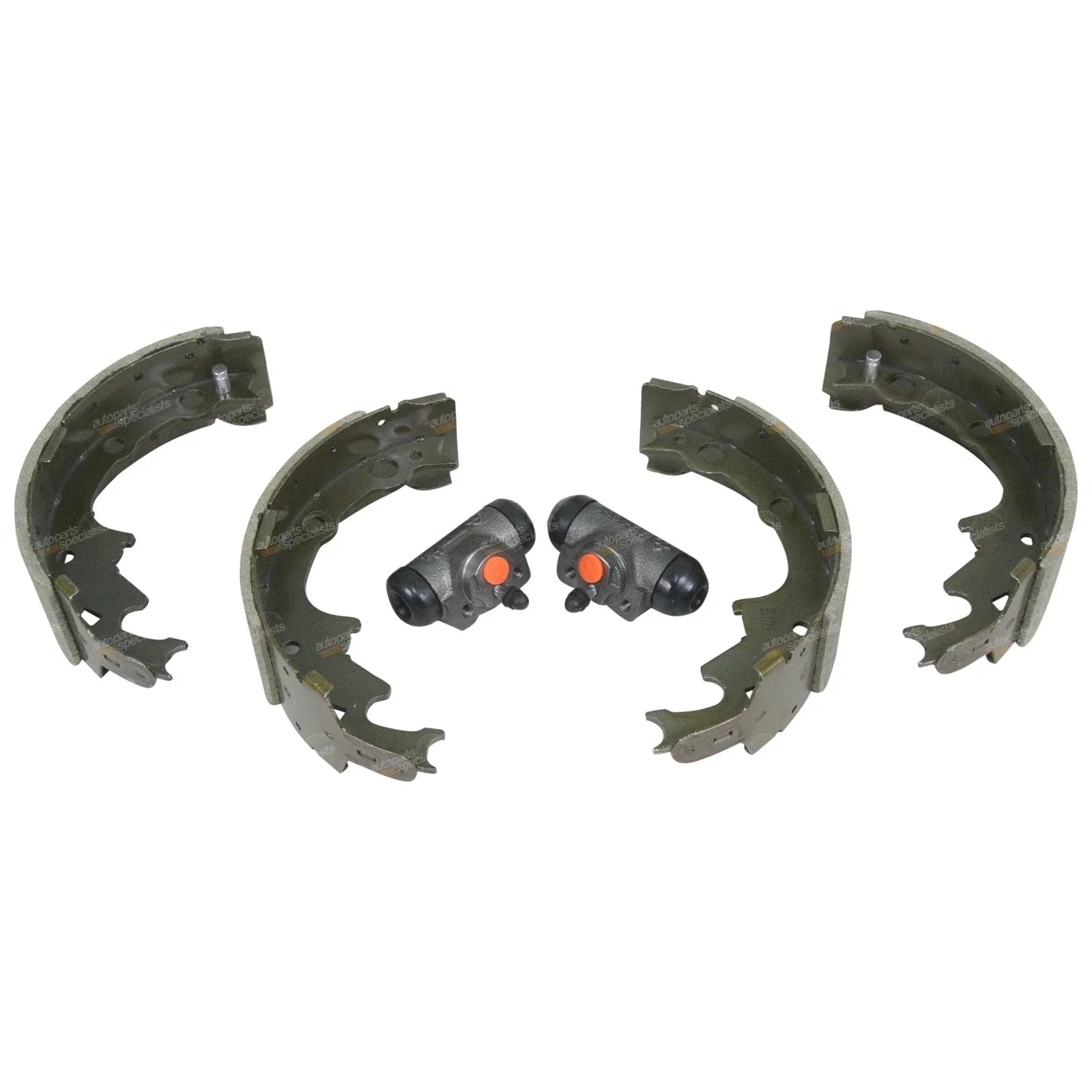 4 x Rear Brake Shoes,  Wheel Cylinders for Jeep Wrangler TJ (1996 - 2007)