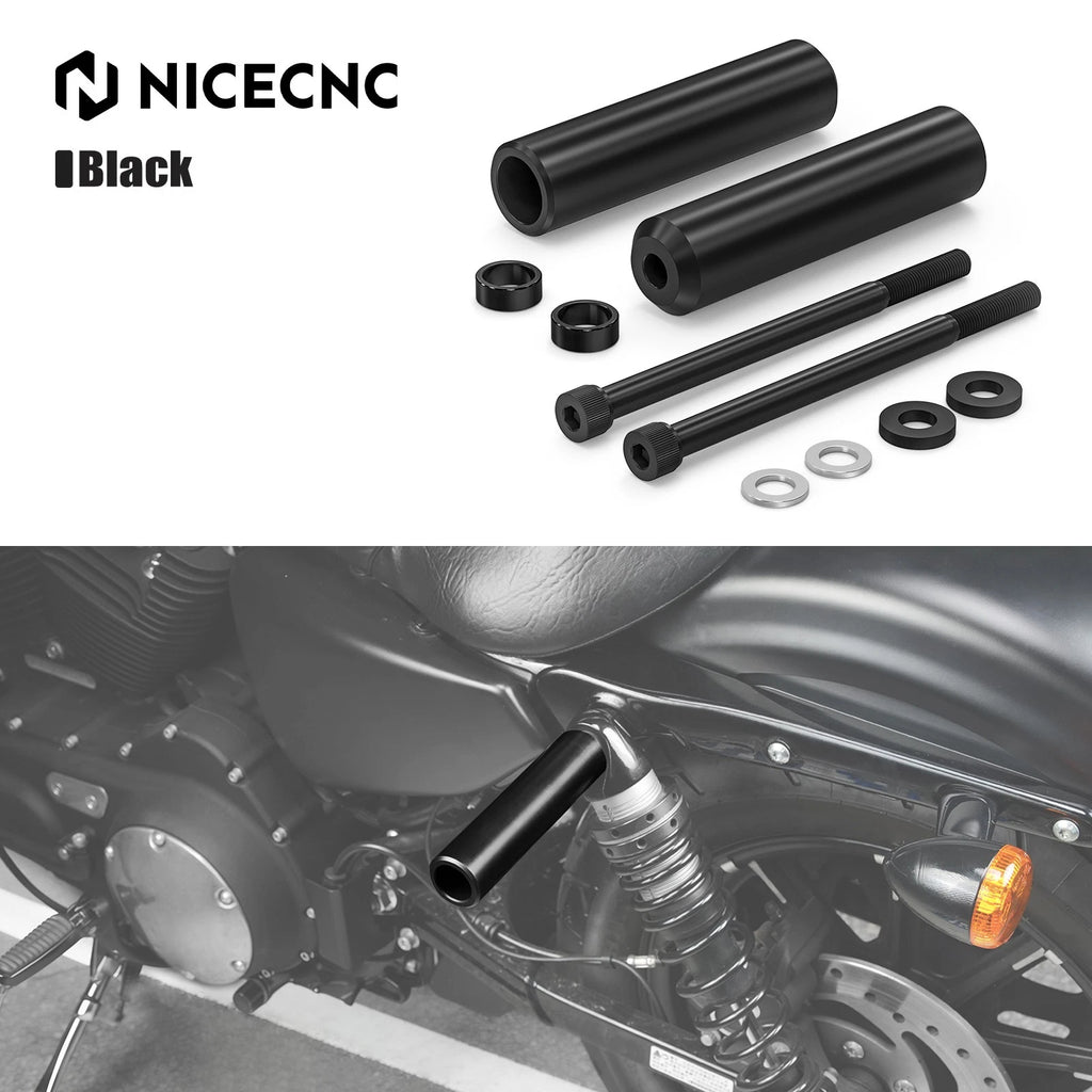 6.5" Upper Shock Mount Frame Sliders for Harley Sportster 883 Low (2005–2009)
