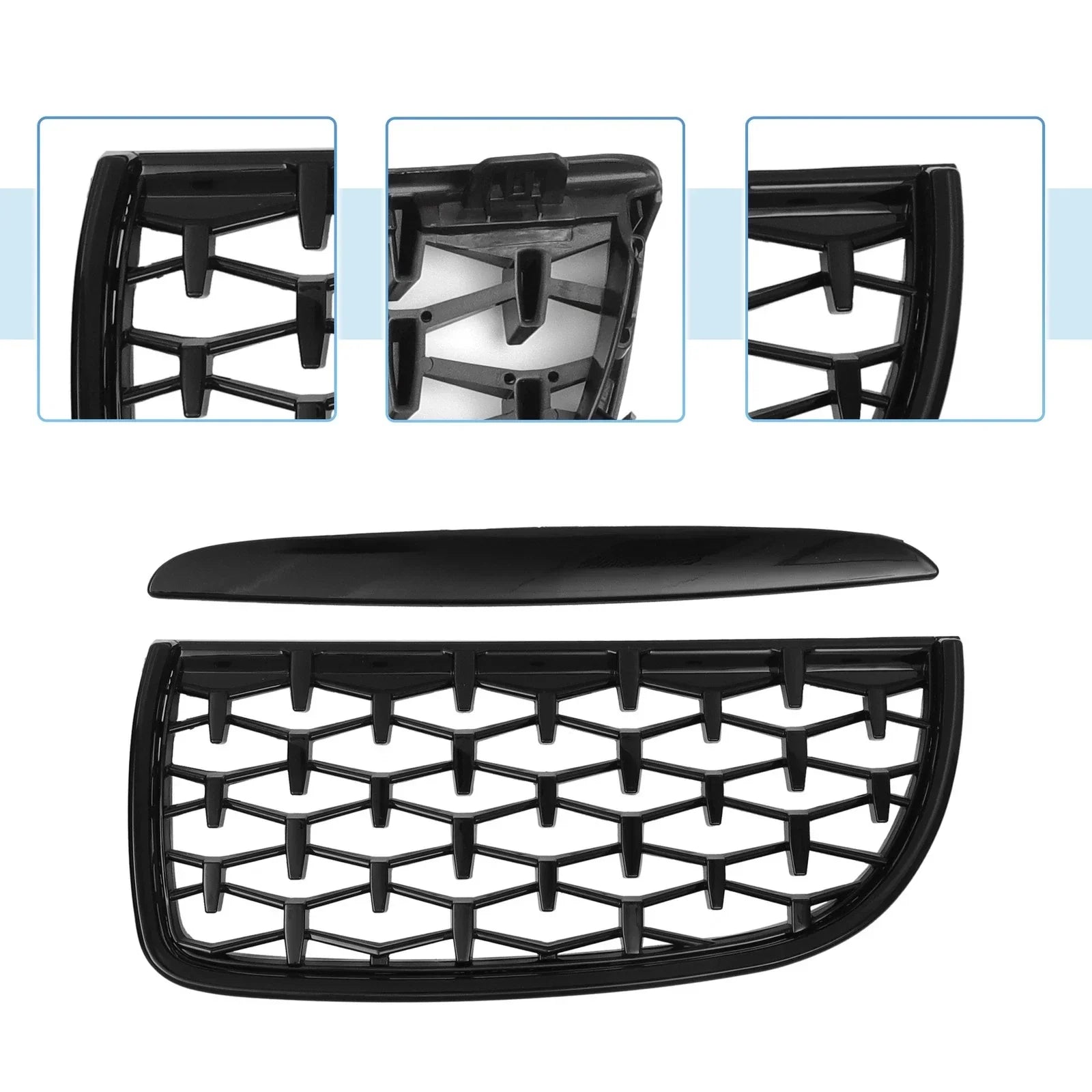 Front Hood Bumper Grille for BMW 325i 325xi 328i 328xi E90
