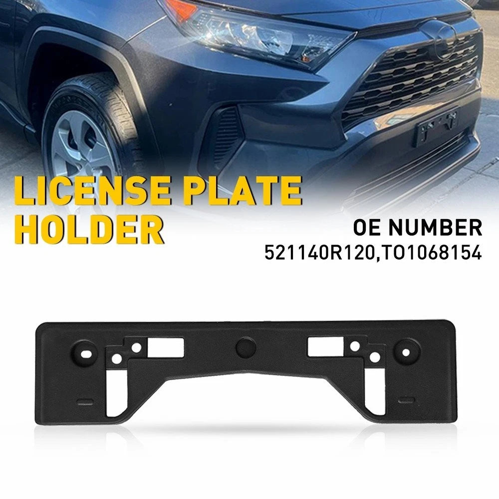 Front License Plate Bracket Holder for Toyota RAV4 (2019–2024) 521140R120, TO1068154