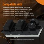 Front Left Master Window Switch for Nissan Xterra S X (2007–2015) 25401ZP70A Black