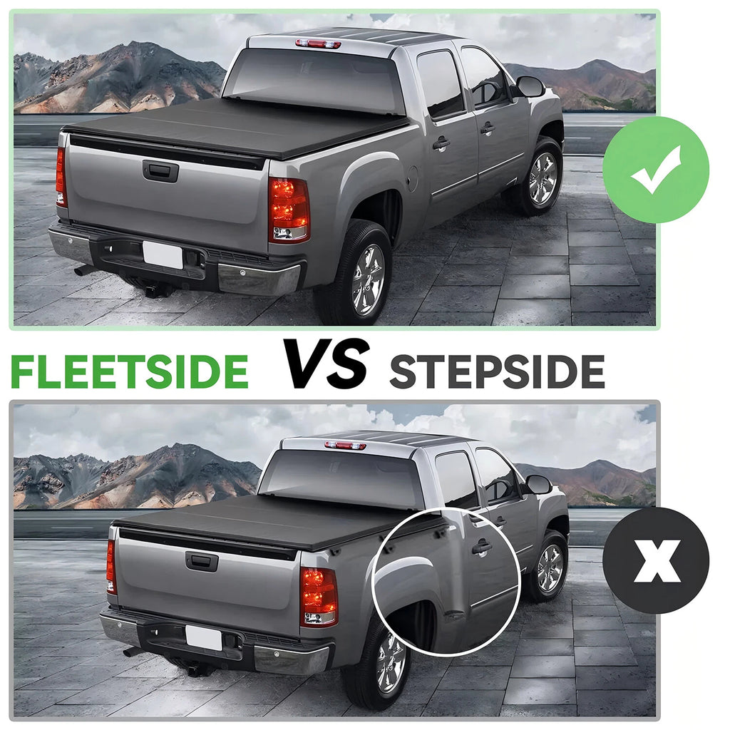 Soft Roll-Up Tonneau Cover for Chevy Silverado Sierra 1500 (1988–2007)