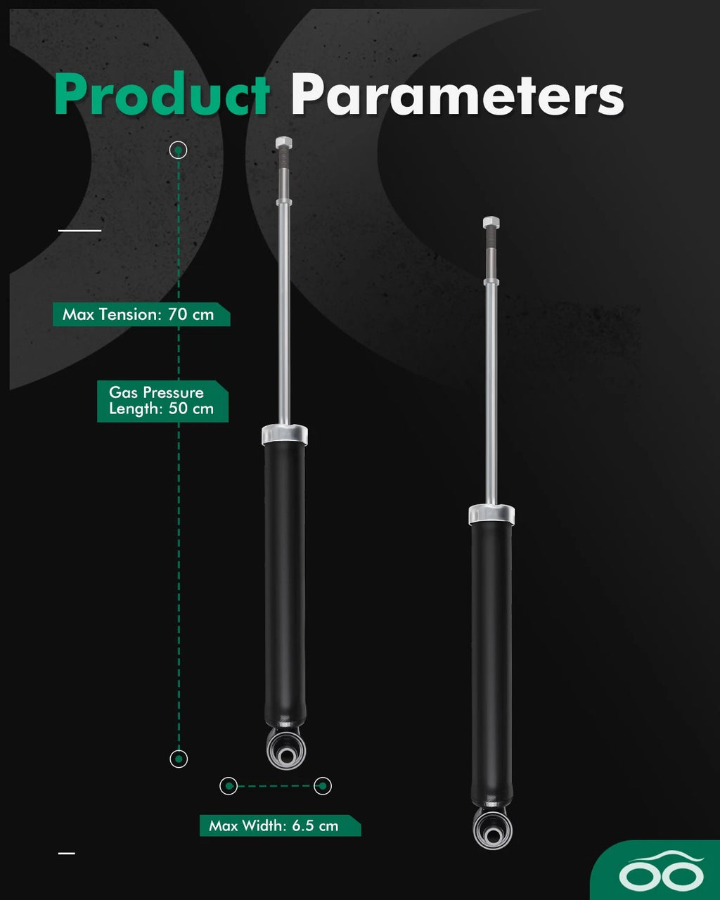 Rear Pair Struts Assembly for Toyota Prius (2010–2015)