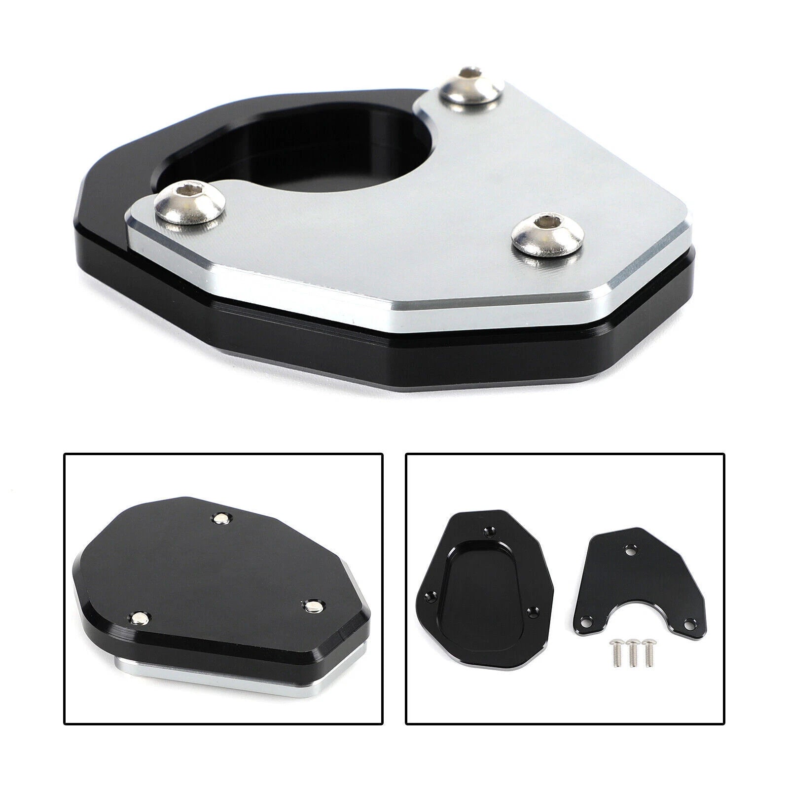 Kickstand Enlarged Plate Pad for Trident 660 (2021–2022) T9 Gray