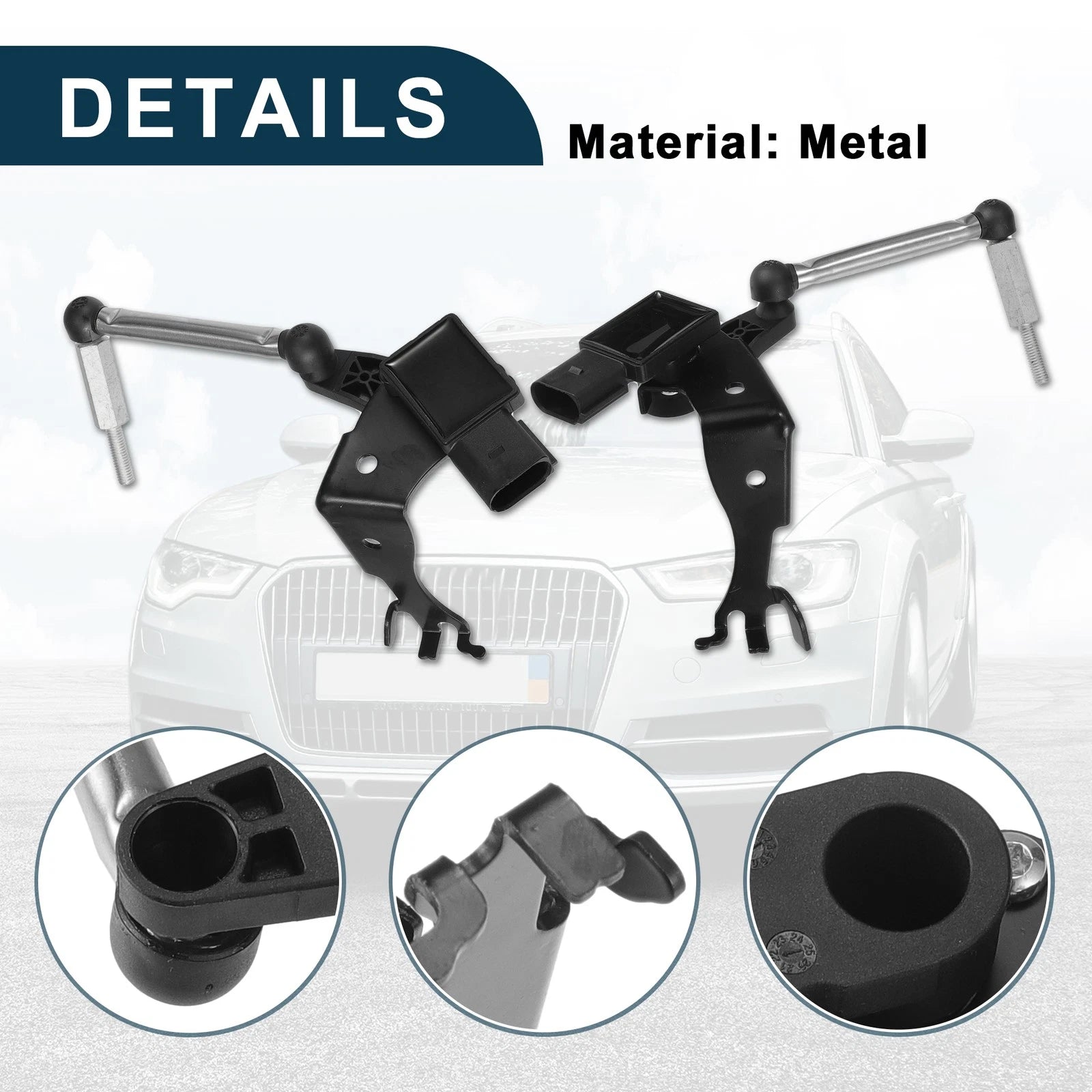 Air Suspension Ride Height Level Sensor for Audi A6 Allroad (2013–2018) 80A941285B 1 Pair