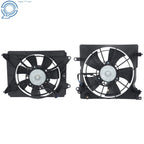 Set of 2 AC Condenser Radiator Cooling Fans for Honda Civic Acura (2012–2017)