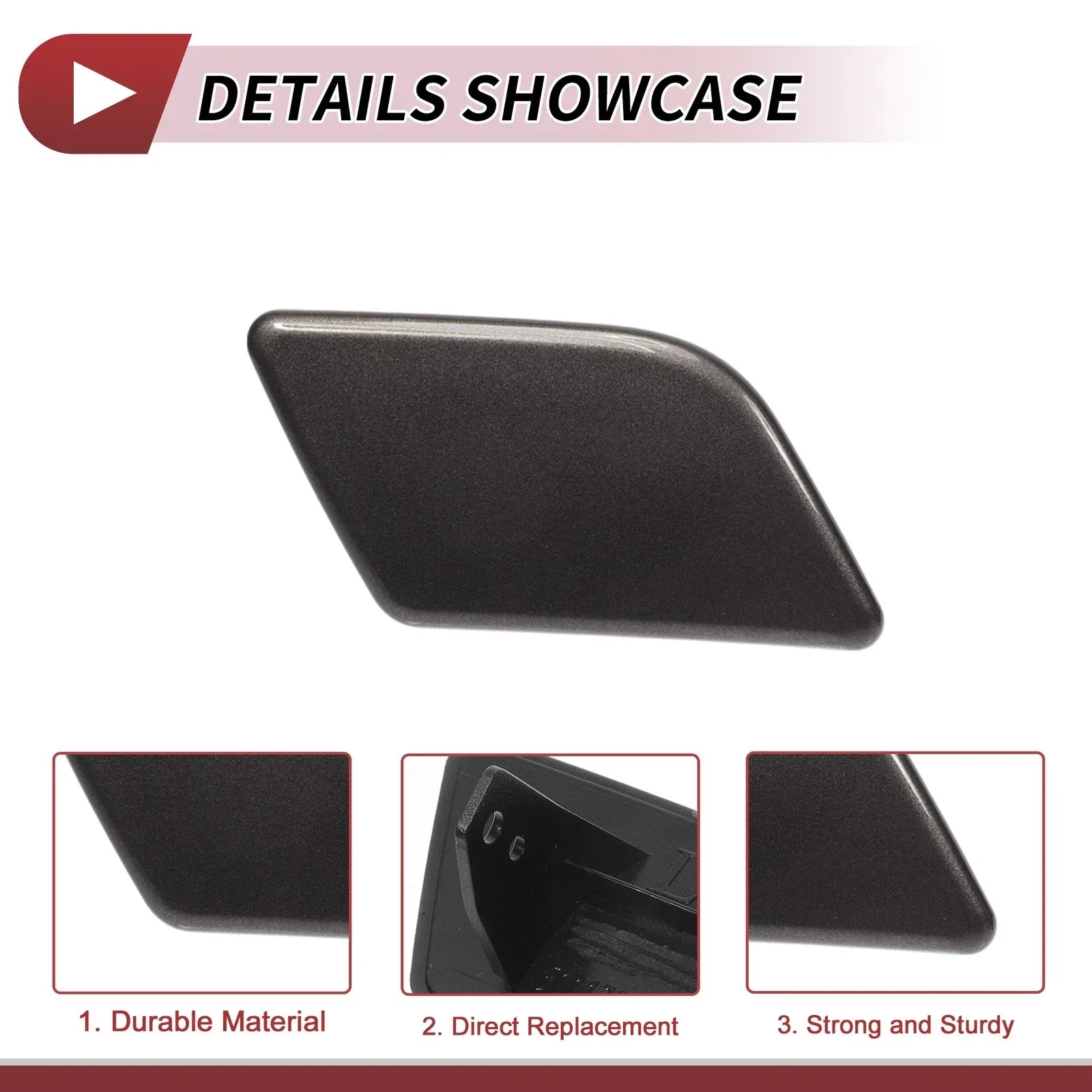 2x Front Left & Right Washer Nozzle Cover Caps for BMW X1 (2013-2015)
