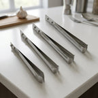 Set of 4 Stainless Steel Garlic Peeling Tweezers & Fish Bone Remover Tool