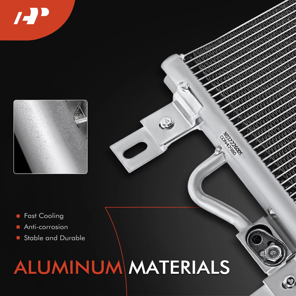 A/C Condenser with Oil Cooler & Bracket for Ford Explorer (2013-2019)