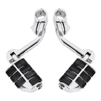 Chrome Highway Foot Pegs for Harley (1 1/4" Engine Guard Mounts)