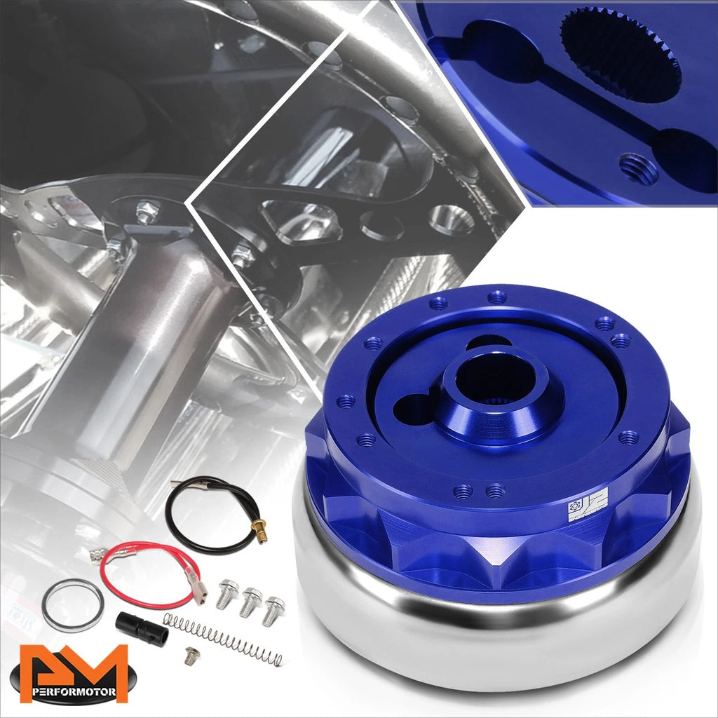 J2 Steering Wheel Short Hub Adapter for Ford Mustang/Fairlane (1965–1969) Blue