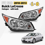 Halogen Headlights Pair for Buick LaCrosse (2010–2013) - Driver & Passenger