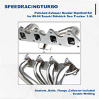 Exhaust Header Manifold Kit for Suzuki Sidekick, Geo Tracker (1989–1994)