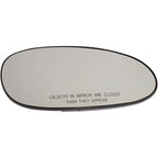 Mirror Glass for Buick Century (1997–2005) with Backing Plate, Passenger Side