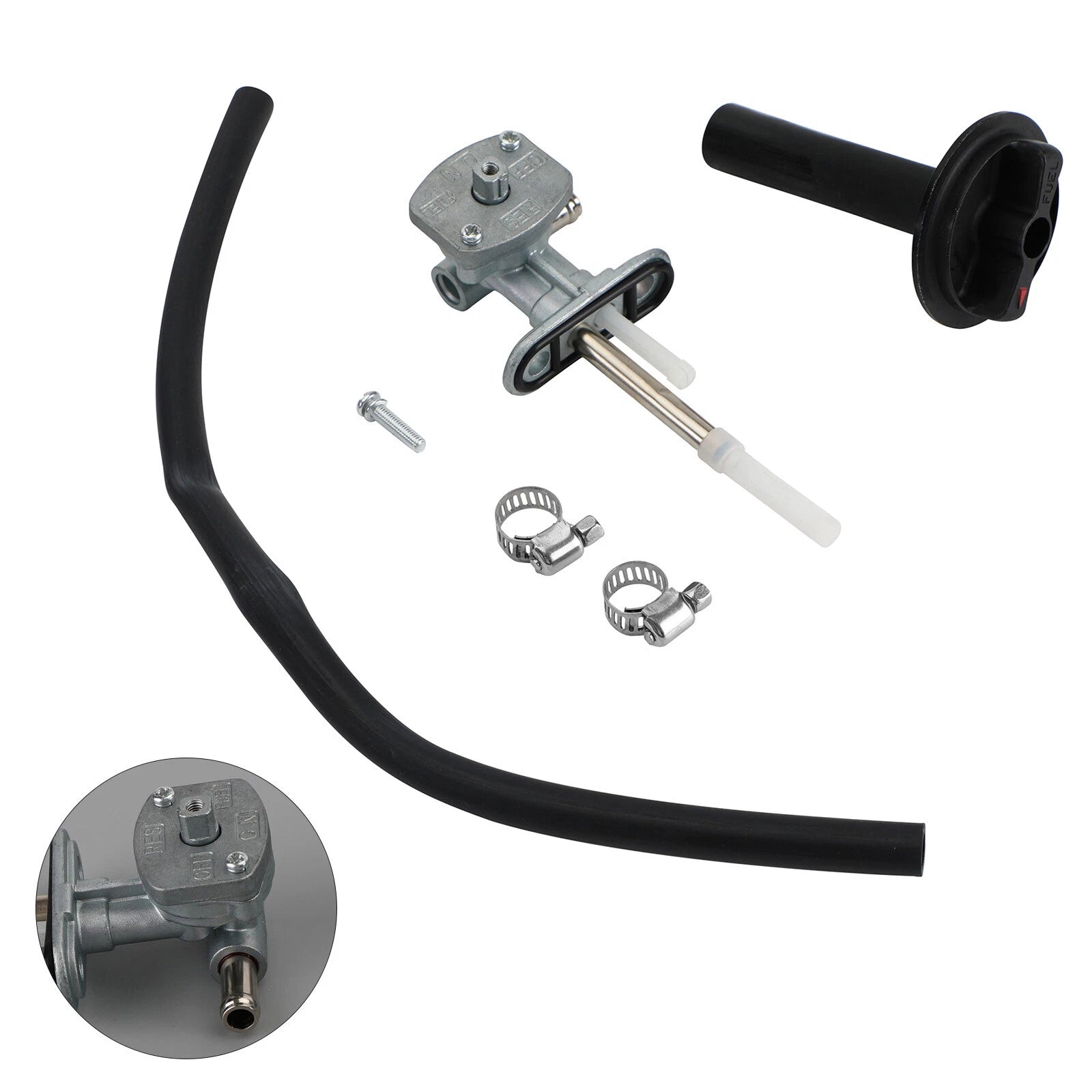 Fuel Valve Petcock & Lever Screw for Kawasaki Prairie 400 (1999–2002)
