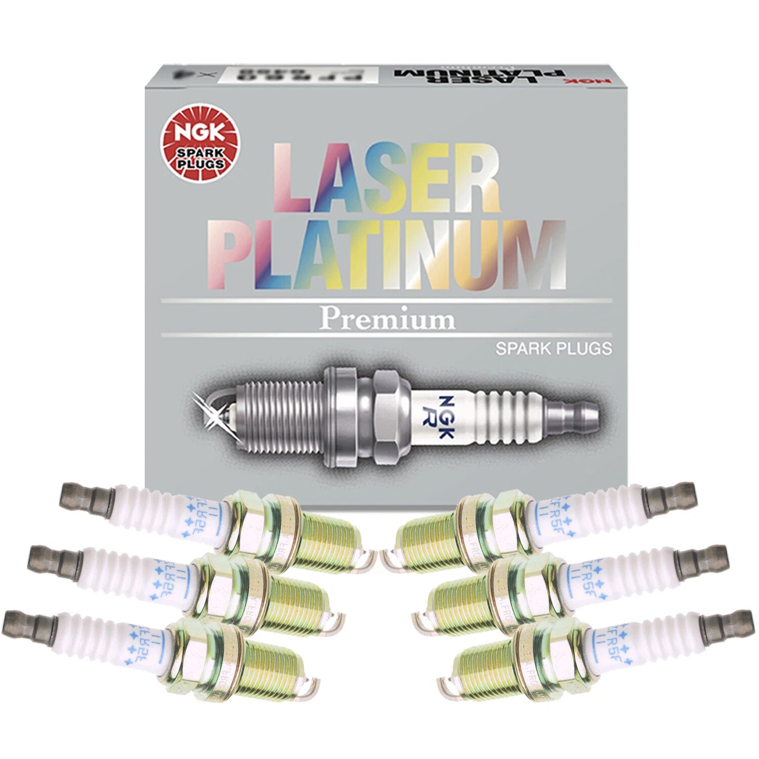Set of 6 NGK Laser Platinum Spark Plugs for Accord CL TL Millenia MVP MX-6 V6