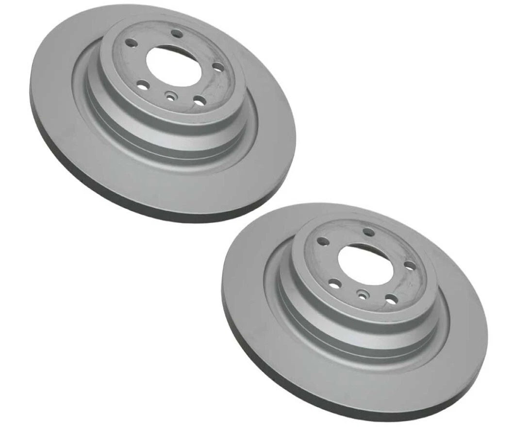 Set of 2 Rear Solid Brake Rotors for GLE300d GLE350 ML250 ML350 (Zimmermann)