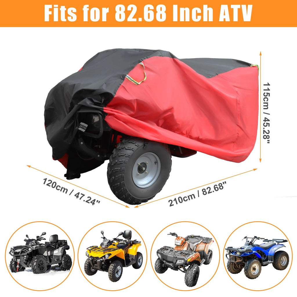 ATV Cover for Can-Am, Polaris, Honda 250-600CC Quad Bike (Fits Various Models)