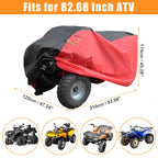ATV Cover for Can-Am, Polaris, Honda 250-600CC Quad Bike (Fits Various Models)