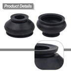 2Pcs Rubber Dust Cover and Ball Joint Boots for Track Rod End