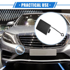Tow Hook Eye Hole Cover Cap for Mercedes-Benz E 500 (2003–2009) Black