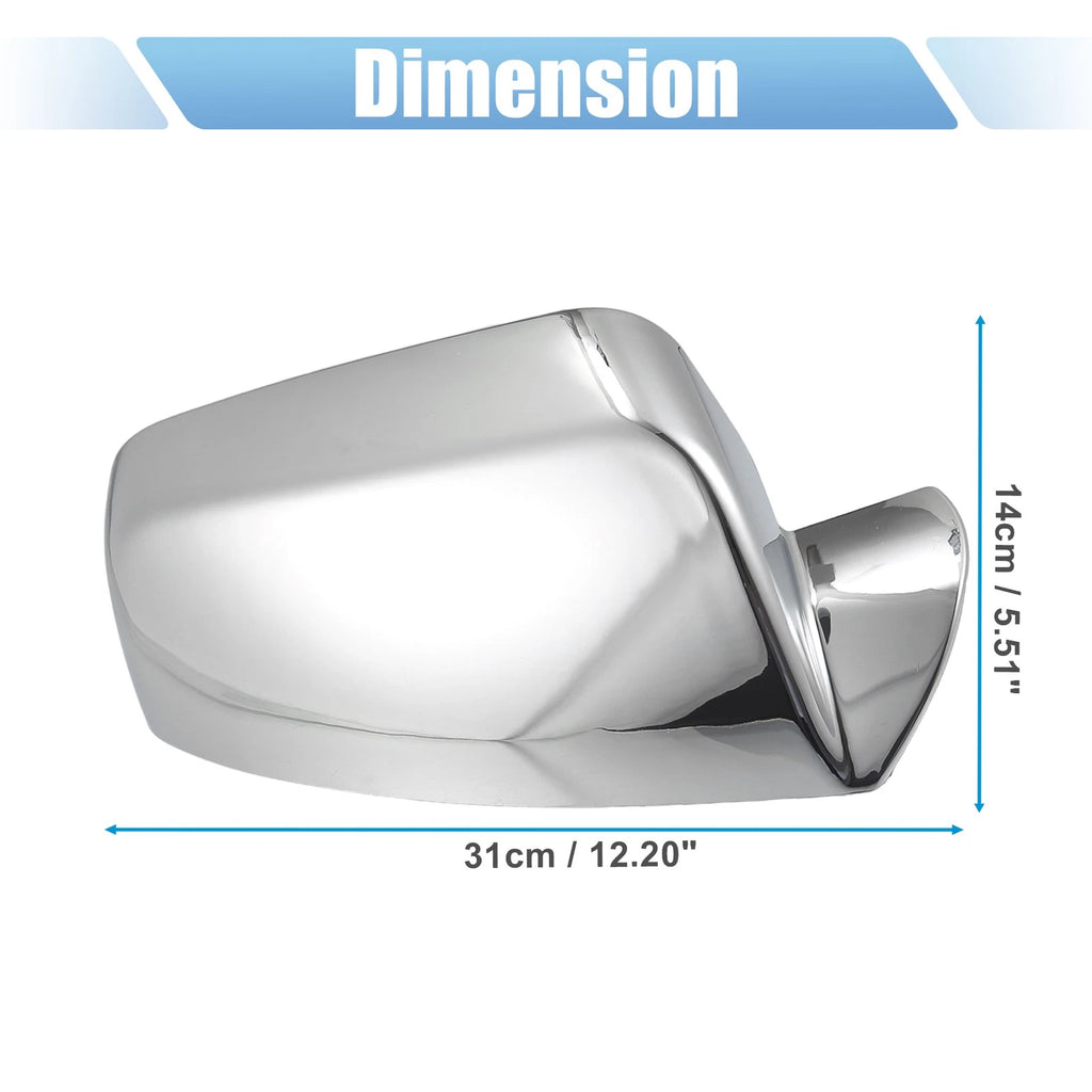 Set of 2 Chrome Plated Top Half Mirror Covers for GMC Terrain (2010–2017) 731618519355