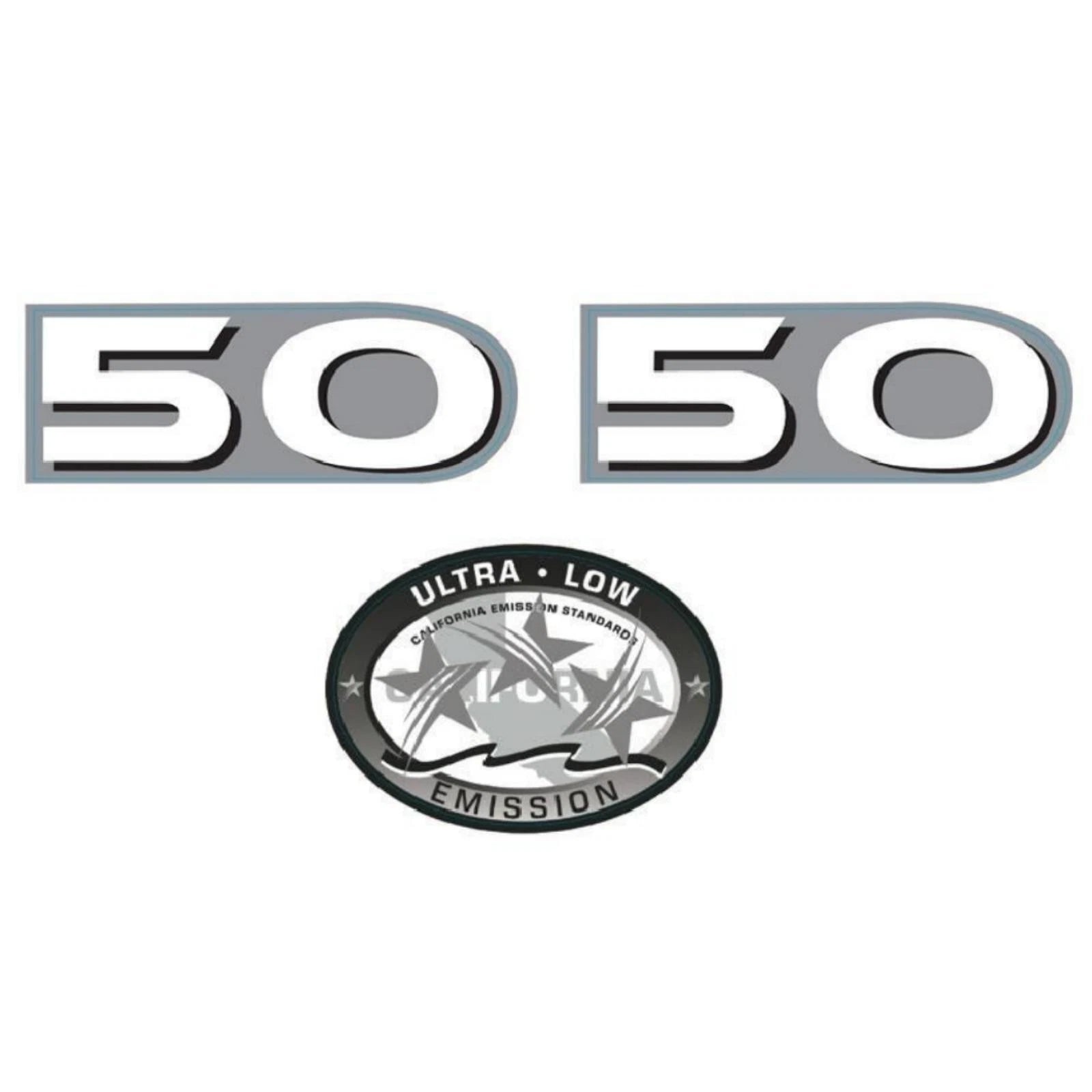 50 HP Horsepower Label Decal Sticker for Yamaha Outboard (4-Stroke)