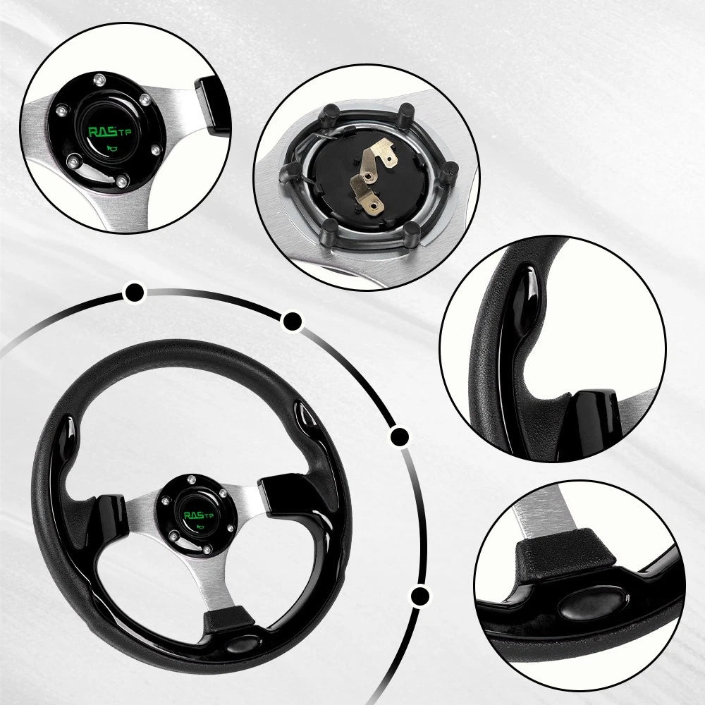 12.5" Steering Wheel for EZGO Club Car Yamaha Golf Cart (Precedent)