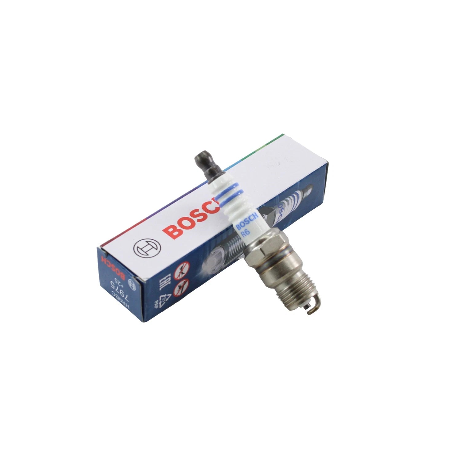 Set of 4 Spark Plugs for Chevy Buick Dodge Ford GMC Pontiac (Bosch HR9BC)