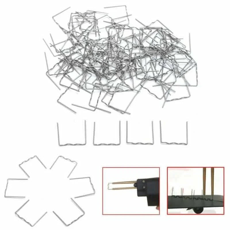 Pre-Cut Flat Staples 100pcs 0.6mm for Car Auto