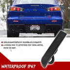 Smoked Reflector Tail Brake Signal Light Set for Mitsubishi Lancer Evo (2008–2017)