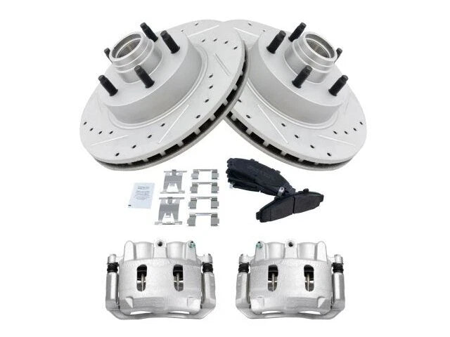 Front Brake Pad Rotor Caliper Set for Mazda B2300 RWD (2001–2002) QT622WN