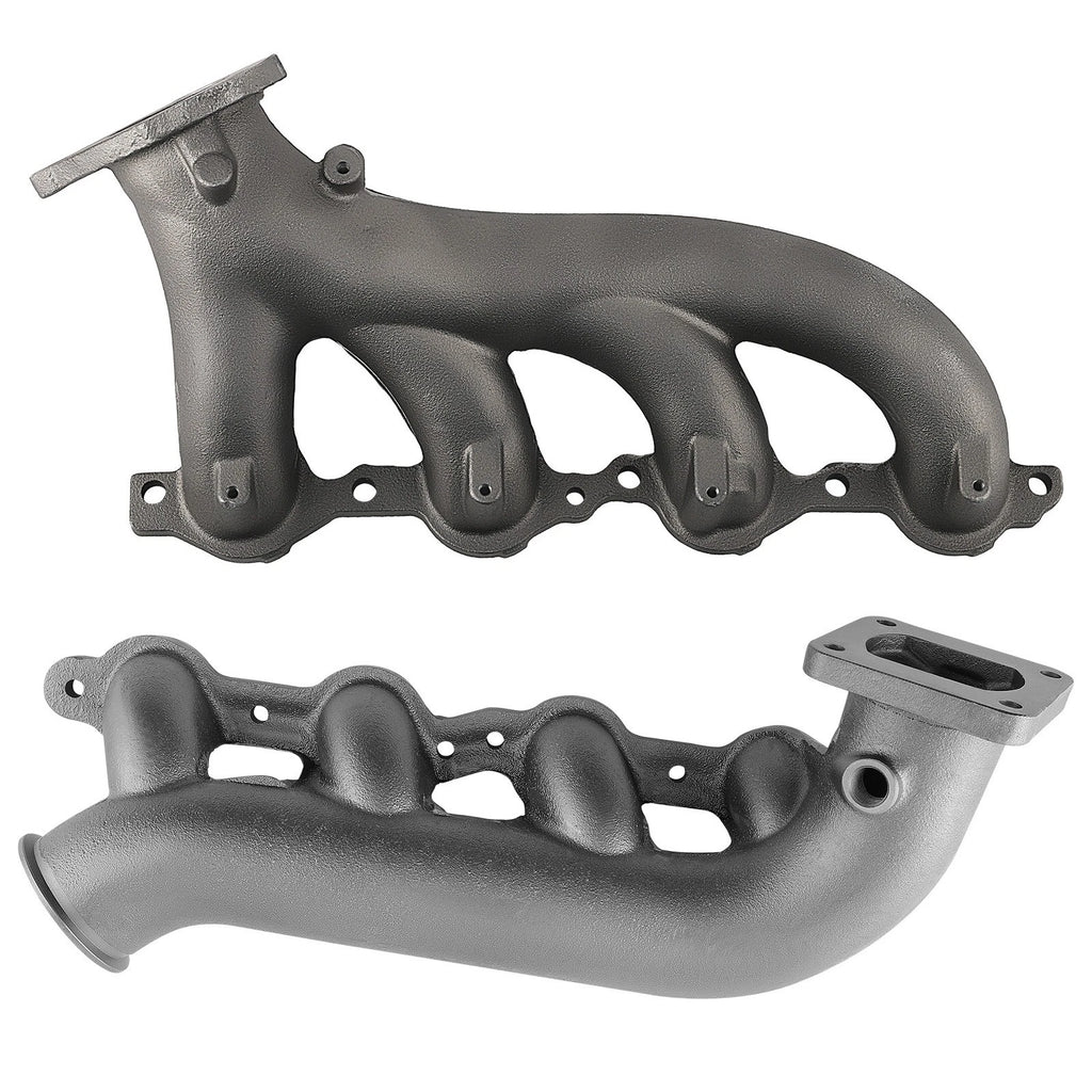 Pair Turbo Exhaust Manifold For GMC Sierra For Chevy Silverado 4.8 5.3 6.0L