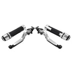 Silver Extendable Brake Clutch Levers Grip Set for BMW S1000R S1000RR (2010-2023)