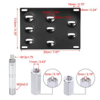 Tow Hook License Plate Mount Bracket Set for Toyota 