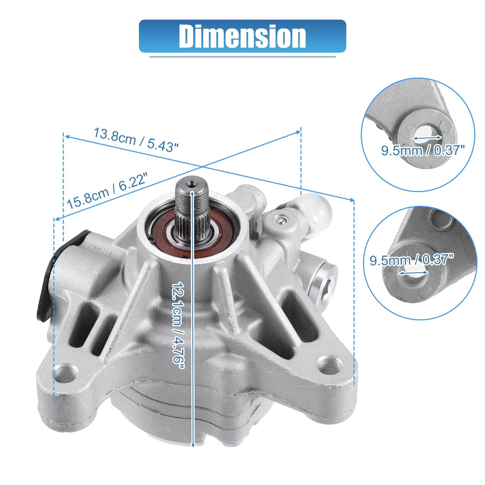 Power Steering Pump for Honda Accord CR-V Element Acura TSX RSX 2.0L 2.4L (2003–2011)