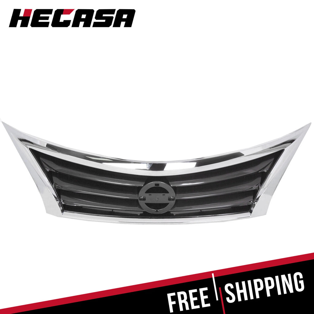 Chrome Front Bumper Grille Upper Grill Assembly for Nissan Altima (2013–2015)