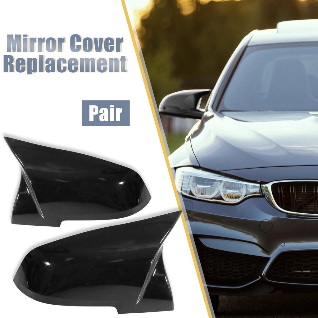 Pair of Gloss Black Rear View Mirror Covers for BMW F20 F22 F23 F30 F31 F32 (2012–2019) 1 745065025338