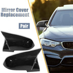 Pair of Gloss Black Rear View Mirror Covers for BMW F20 F22 F23 F30 F31 F32 (2012–2019) 1 745065025338